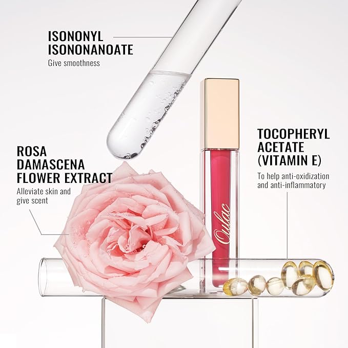 Oulac Matte Liquid Nude Lipstick for Women, Long Lasting Lipstick Waterproof Lip Stain, No Transfer, Creamy High Pigmented Formula with Rose Oil, Vegan & Cruelty-Free M28