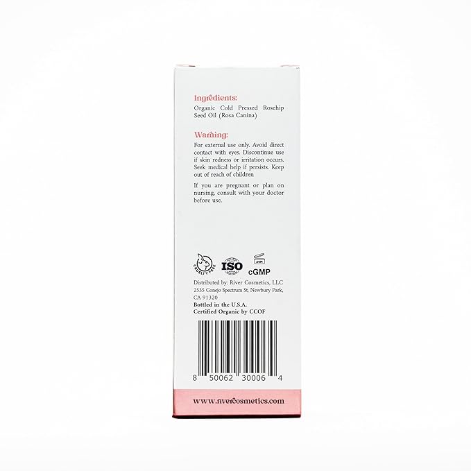 Organic Rosehip Oil, Cold Pressed Rosehip Oil for Face, Skin Care, Gua Sha, and Hair Care, USDA Certified Organic 100% Pure, Hexane Free, 4 Fl Oz.