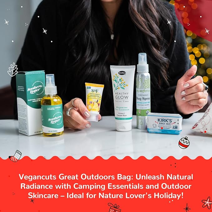 Great Outdoors Skin Care & Beauty Set - Vegan Ideal Gift for Women - Great Camping Essentials And Outdoor Beauty and Skincare Kit - Adventure-Ready Self-Care Ideal For Nature Lover's