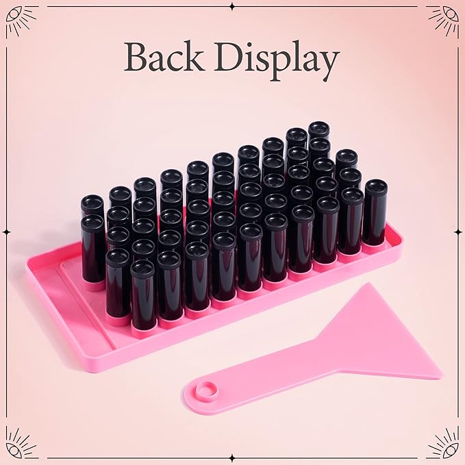 RONRONS Lip Balm Crafting Kit, Professional Lipsticks Filling Tray and Spatula with 50 Pieces Lip Balm Tubes with Twist Caps, DIY Lip Care Balms Making for Valentine's Day Christmas Gifts Business