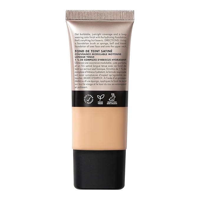 e.l.f. Soft Glam Foundation, Medium Coverage, Long-Lasting & Buildable Foundation For A Smooth, Satin Finish, Vegan & Cruelty-Free, 21 Light Neutral