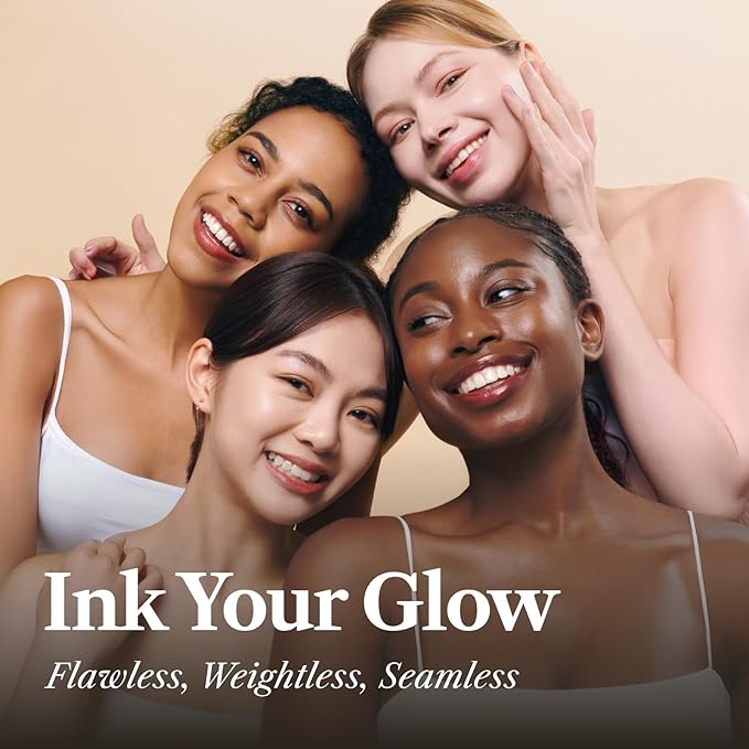 THE FACE SHOP Ink Lasting Liquid Foundation, Full Coverage, 72‑Hour Wear Semi‑Matte Finish, Makeup with Bakuchiol, N330 Cinnamon, 0.84 Fl. Oz.