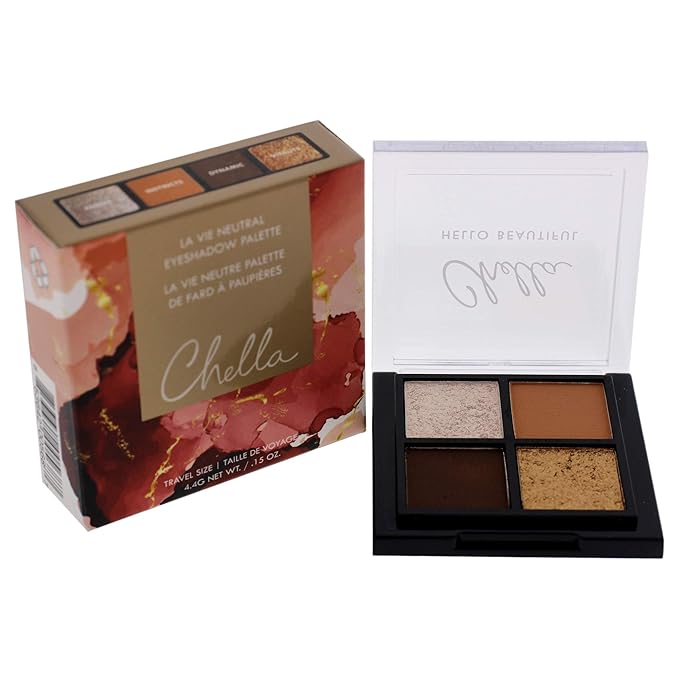 Chella Makeup Eyeshadow Palette (Travel Size, La Vie)