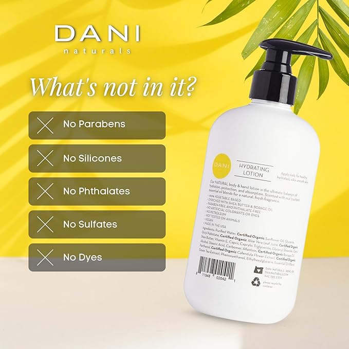 Naturals Hand & Body Lotion - Warm Sandalwood Vanilla Scented Aromatherapy Moisturizer, Deep Hydration for Dry & Dull Skin with Shea Butter, Aloe Vera, & Vitamin E, Cruelty-Free & Vegan, 12 Oz