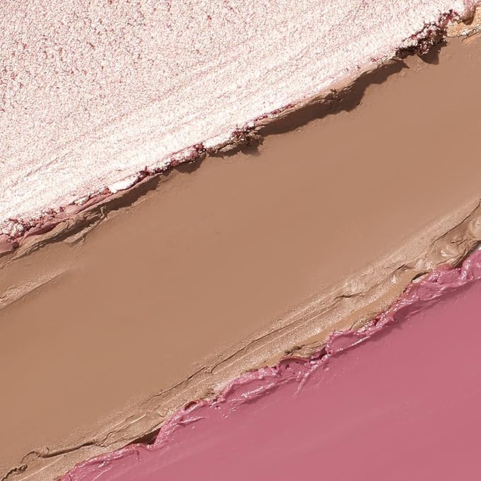 3 Pcs LIGHT-MEDIUM Contour Stick Set,Cream Blush & Highlighter Bronzer Pen,Long Lasting & Smooth Natural Face Contouring Illuminator,Professional Makeup Kit for All Skin