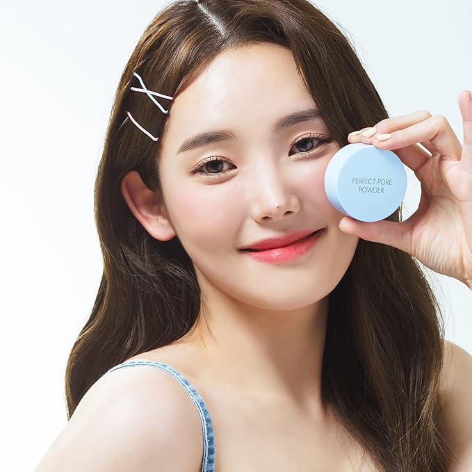 THESAEM Saemmul Perfect Pore Powder - Oil & Sebum Control Long Lasting Silky Face, Skin Soothing & Purifying with Green Tea Water and Tea Tree Extract, 0.18oz