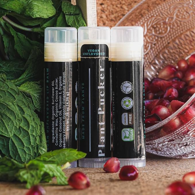 Vegan Lip Balm (3-Pack) (Unflavored)