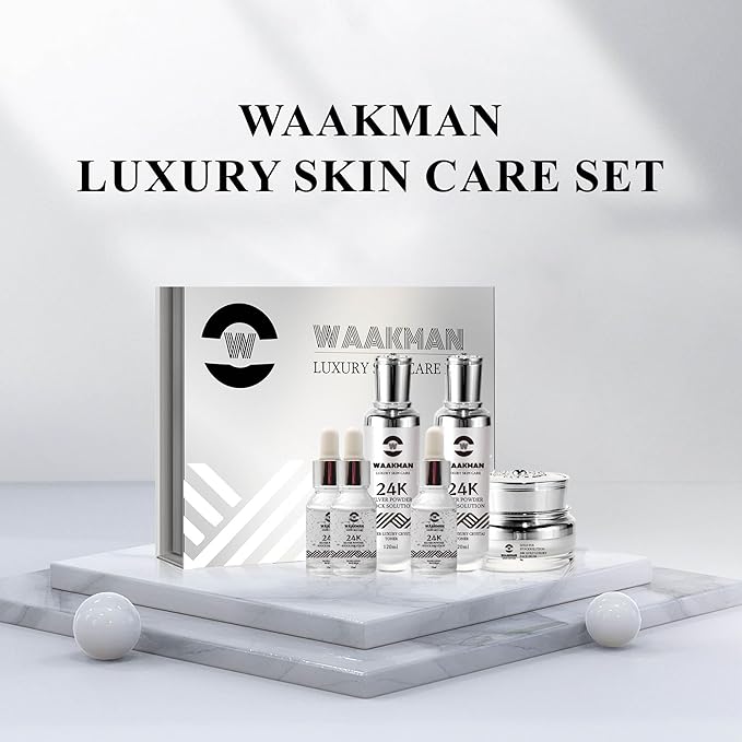 Luxury Skin Care Silver Solution, Facial Cream, Moisturizer, Toner and Serum