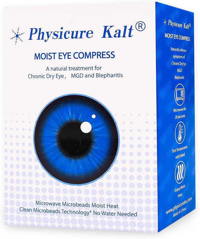 Heated Eye Mask | Moist Heat Eye Compress Relief for Dry Eyes, Imitated Eyes, Pink Eyes | Microwave Activated Dry Eye Therapy Mask