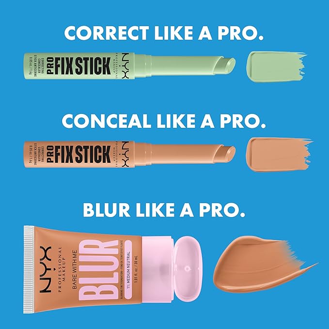 NYX PROFESSIONAL MAKEUP Pro Fix Stick Correcting Concealer, Buildable Medium Coverage Concealer Stick - Light