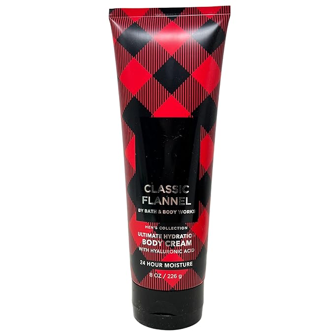 Men's Collection Classic Flannel Trio Gift Set - Includes 3 Ultimate Hydration Body Cream - Full Size