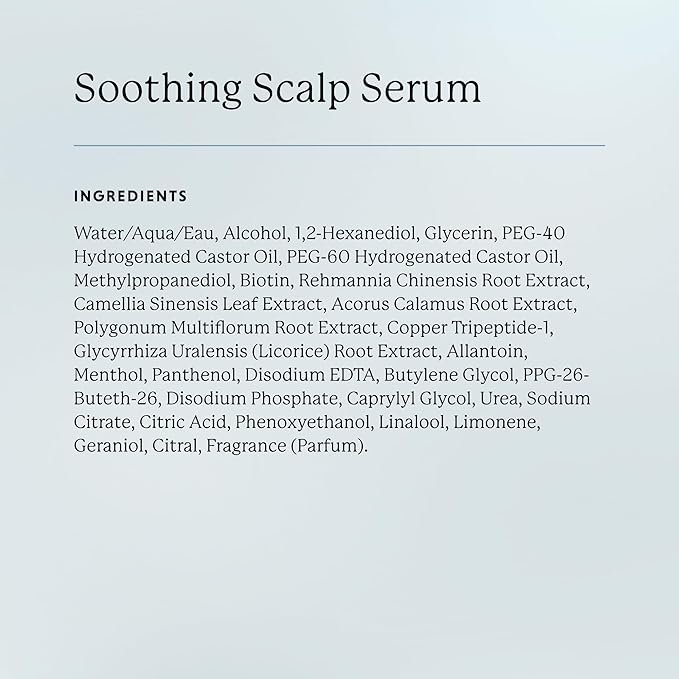 Soothing Scalp Serum, Biotin and Copper Tripeptide Formula, Antioxidant-Rich, 1 fl oz