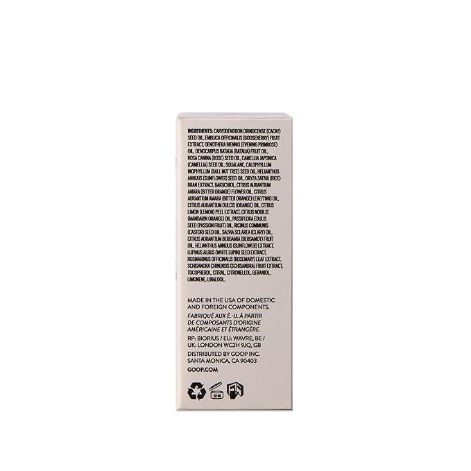 goop Beauty Nutrient Face Oil | Anti Aging Moisturizer for Smooth Skin Texture & Wrinkles | Bakuchiol, Cacay, & Organic Amla | 1 fl oz