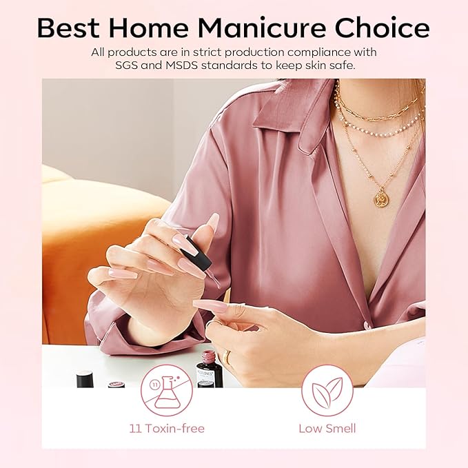 modelones Pearl Gel Nail Polish, 6 Colors Shimmer Glitter Iridescent White Nude Blue Pink Mermaid Nail Drawing Soak Off Gel Polish Swirl Shell Thread Effect Gift DIY at Home with Dotting Pen