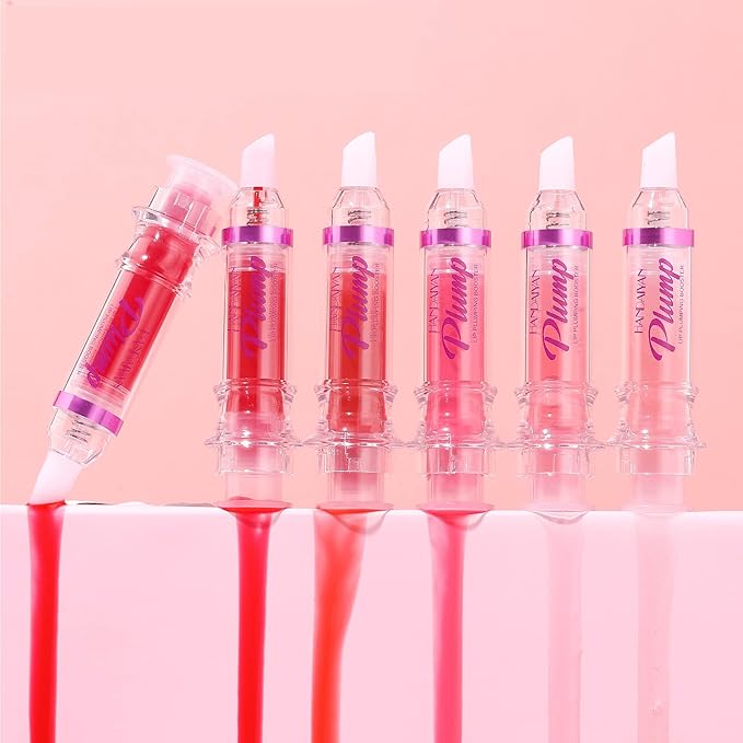 Natural Spicy Lip Plumping Booster Lip Plumping Oil,Lip Plumper Gloss, Ultra-Hydrating & Nourishing Plump and Pout Lip Plumper, Glossy Finish Fuller Lip Plumping Lip Gloss for Women Girls(05#)