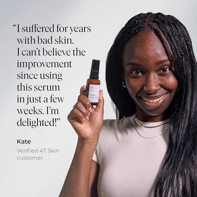 | Hydrating Face Serum with Silver Chitoderm for ALL Skin Types | Clears Acne, Prevents & Heals Breakouts & Blemishes, Repairs Scars | Moisturises and Nourishes For Smooth Skin | 30ml