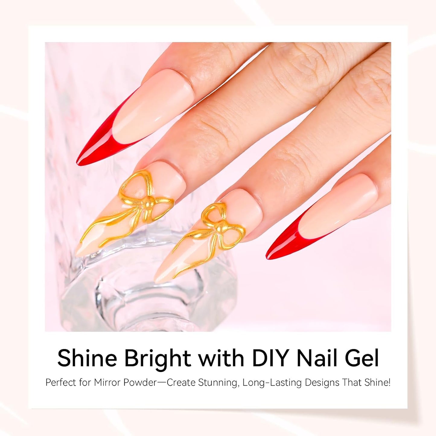 Makartt 3D Gel Nail Art: 2 Pcs 15g Nail Sculpting DIY No Wipe 3D Molding Gel for Nails Decoration, Manicure Sculpture Nails