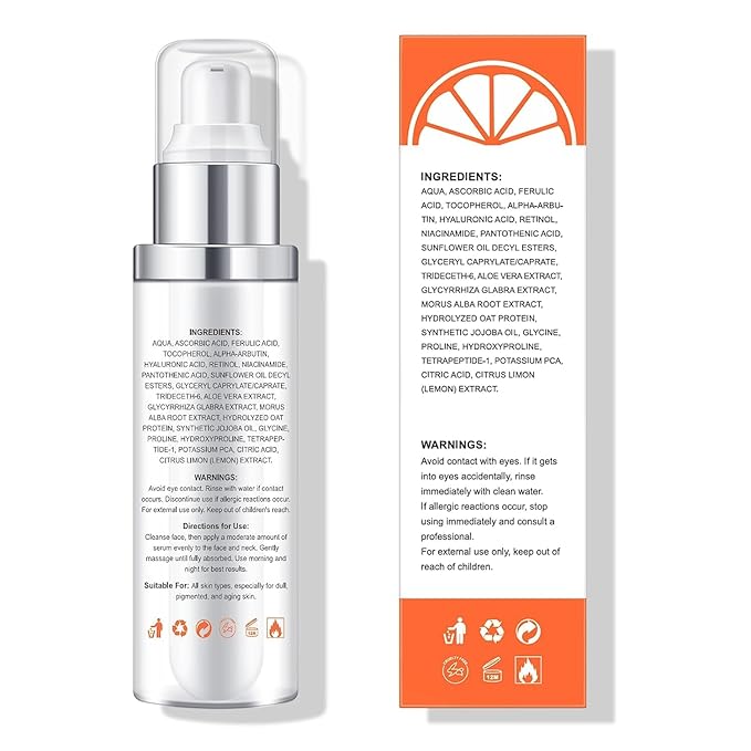 Retinol Cream for Face, Collagen Neck Creams for Tightening and Firming, Anti Aging Facial Moisturizer for Women & Men, Instant Face Lift Wrinkle Cream with vitamin c serum