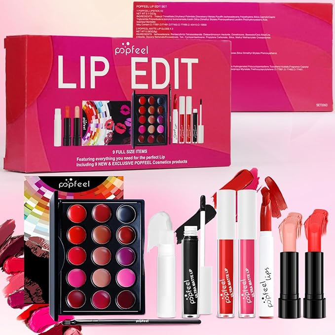 All in One Makeup Kit for Women Full Kit Girls Makeup Gift Sets Xmas Essential Bundle Include Eyeshadow Palette Lipstick Blush Concealer Eyeliner Mascara Foundation Brush Eyebrow Pencil