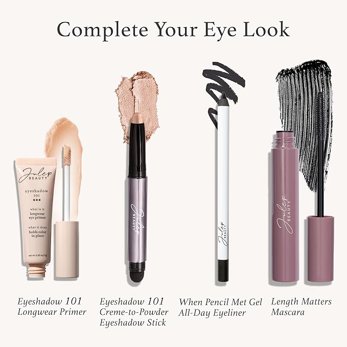 Julep Eyeshadow 101 Neutral Palette Creme-to-Powder 6 Piece Matte & Shimmer Eyeshadow Set