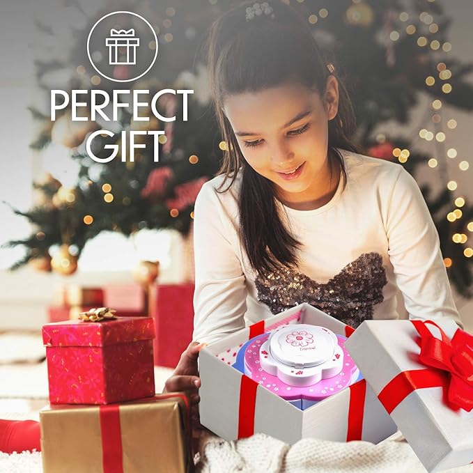 Toysical Kids Makeup Kit for Girl - Flower Shaped Makeup for Kids, Washable Non Toxic Makeup Kit for Girls with Mirror - Birthday and Christmas Make up Kit for Girls Age 6-12