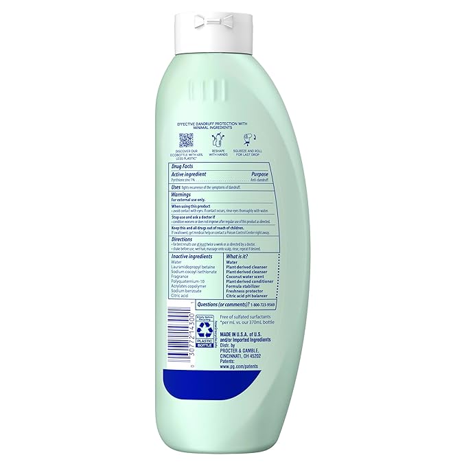 Head & Shoulders BARE 2-in-1 Dandruff Shampoo And Conditioner Twin Pack, Pure Clean, Sulfate-Free, Silicone-Free, Dye-Free, Eco-Friendly Bottles, Safe for All Hair Types, 13.5 Fl Oz Each (Set of 2)