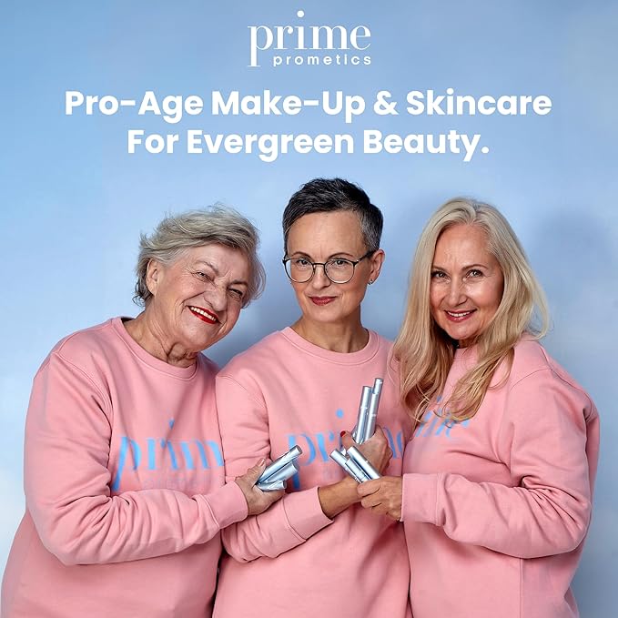 PrimeLash Mascara for Older Women – Volumizing, Incredible Length in 2 Coats – Long-Stay, Zero Clumps, Hypoallergenic (Blue)