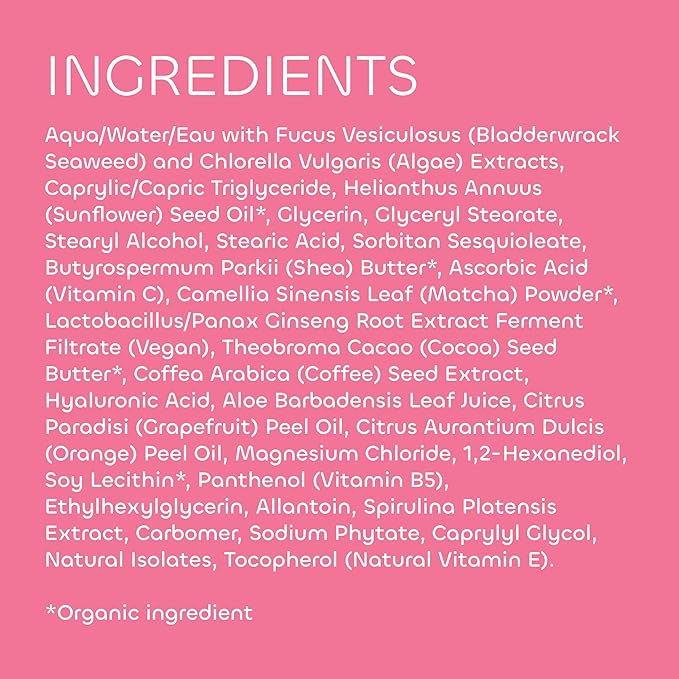 Seaweed Bath Co. Energize Body Cream - Grapefruit Orange | Hand and Body Lotion with Vitamin C, Hyaluronic Acid and Shea Butter | Invigorating Moisturizer For Dry Skin | 6 oz