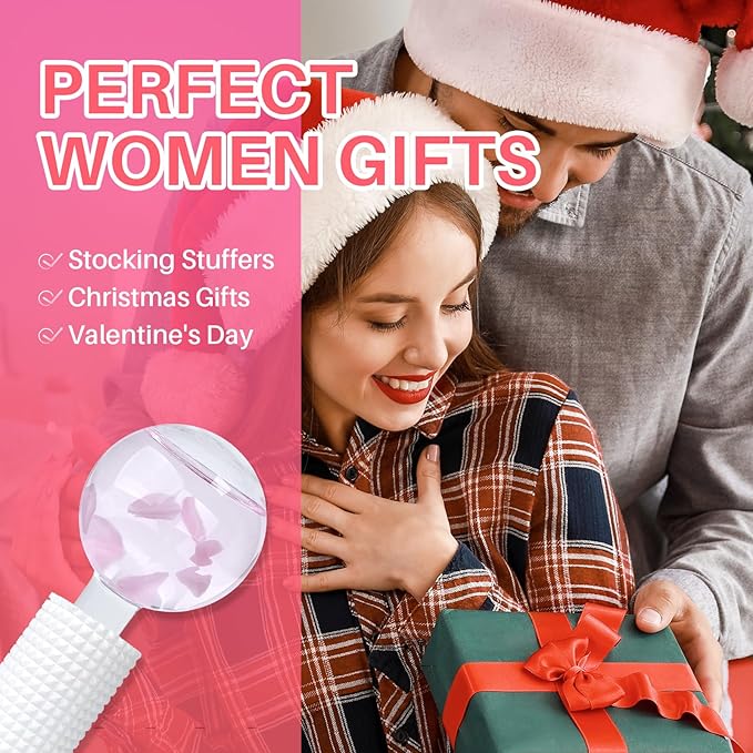 Ice Globes & Ice Roller for Face and Eyes - Facial Massage Tools for Skin Care, Reduce Wrinkles & Puffiness, Cooling Globes & Roller Ball for Glowing Skin 2PCS (Pink)