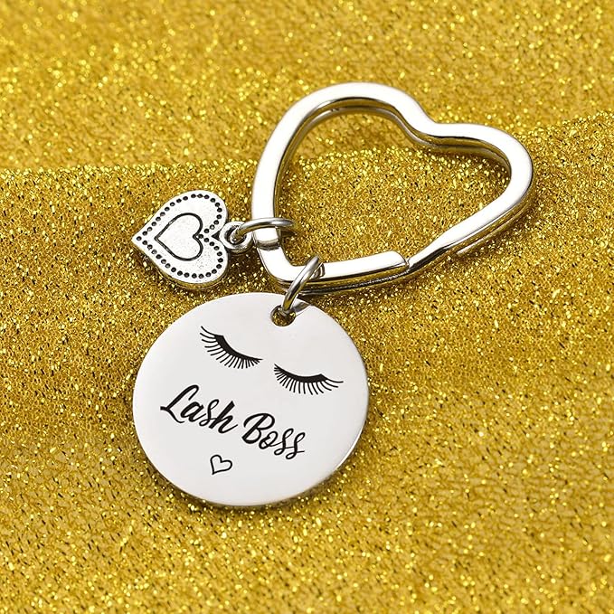 Lash Boss Appreciation Jewelry Beauty Lashes Girl Jewelry Daughter Gift Best Friend Keychain
