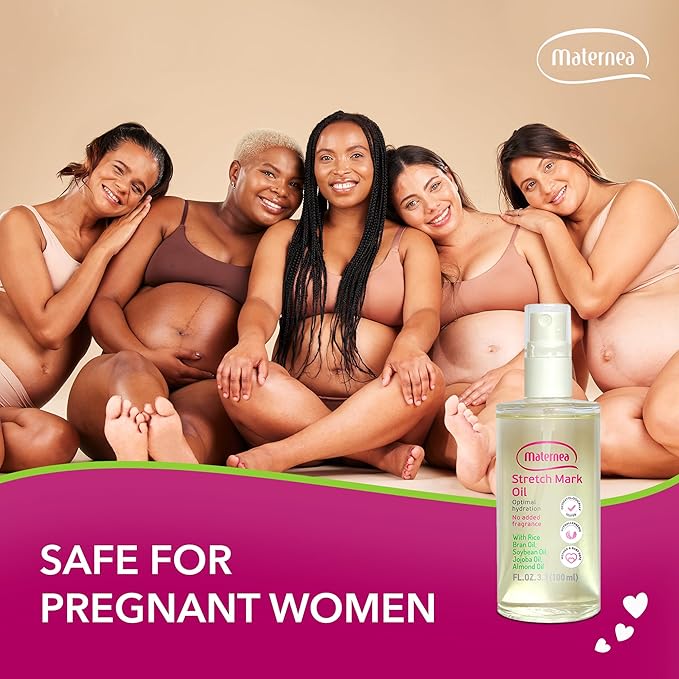 Stretch Mark Oil - Provides Optimal Skin Hydration and Nourishment, 3.3 FL. OZ. (100 ml)