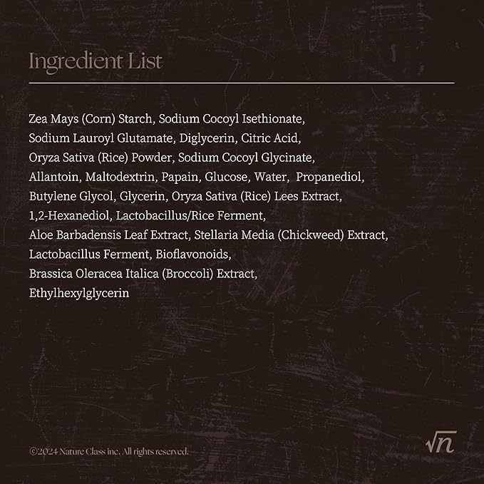 R60 Rice Enzyme Powder Face Wash Cleanser – Exfoliating, Deep Cleansing, Removes Pore Impurities for Soft Radiant Skin, Korean Skincare1.76oz