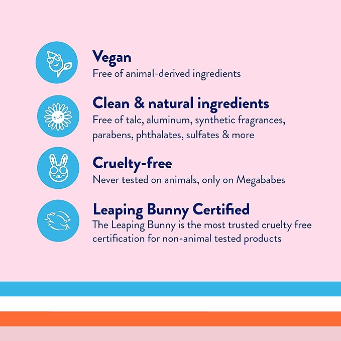 Megababe Sweat Absorbing Body Powder - Bust Dust, with Applicator Pump, Talc-Free, All Natural, 3 oz