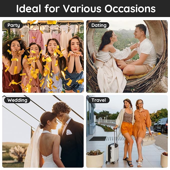 Segbeauty Travel Perfume Atomizer Refillable, 10 Packs Empty Perfume Spray Bottles, 10ML Mini Pocket Cologne Sprayer Fine Mist Atomizer Cosmetic Sample Bottle for Outgoing Party Work