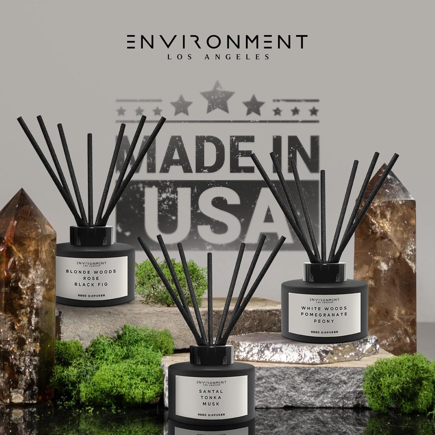 Environment Inspired by Designer Perfume DVDFF CW Reed Diffuser, 200ml Luxury Scented Aromatherapy (Sea Water | Ozone | Oakmoss) Reed Diffusers for Home, Diffusing Oil, Home Fragrance Products