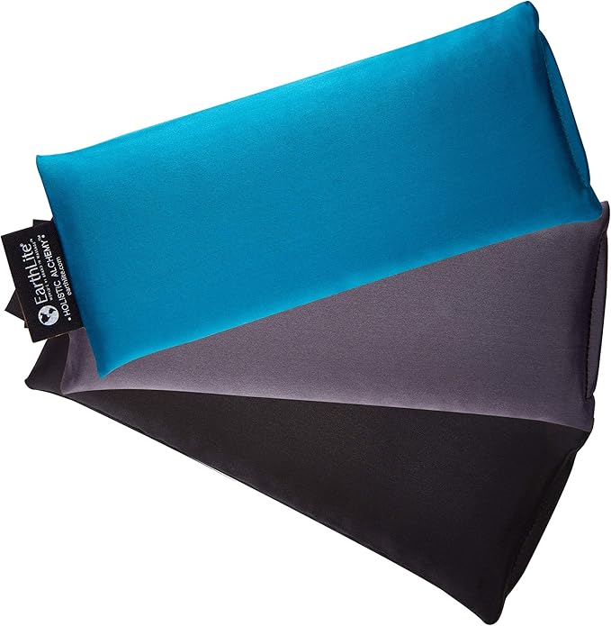 EARTHLITE Holistic Alchemy Aromatherapy Eye Pillow - 100% Silk Cover, Natural Herbs & Flax Seeds, Weighted, Cooling & Soothing