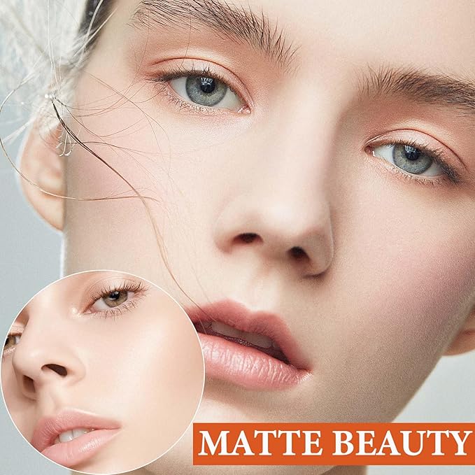 Oil Control Loose Face Powder,Translucent Setting Powder With a Powder Puff Long Lasting Makeup Covering Blemishes Brightens Skin Tone,Natural Matte Loose Powder for Womenďź1ďź