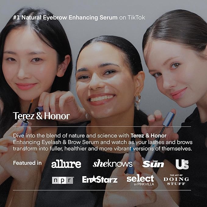 Eyebrow Growth Serum - Natural Eyebrow Serum and Enhancer for Thicker Brows and Grow Bows Faster, Longer, Fuller - 5mL