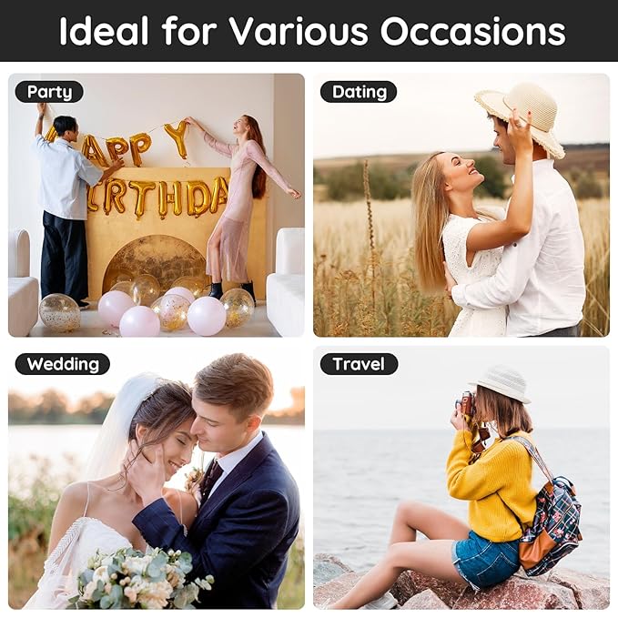 Segbeauty Travel Perfume Bottle Refillable, 10 Packs Atomizer Sprayer for Perfume, 10ML Empty Glass Perfume Bottle Portable Travel Size Spray Bottles Accessories for Dispensing Perfume Toiletries