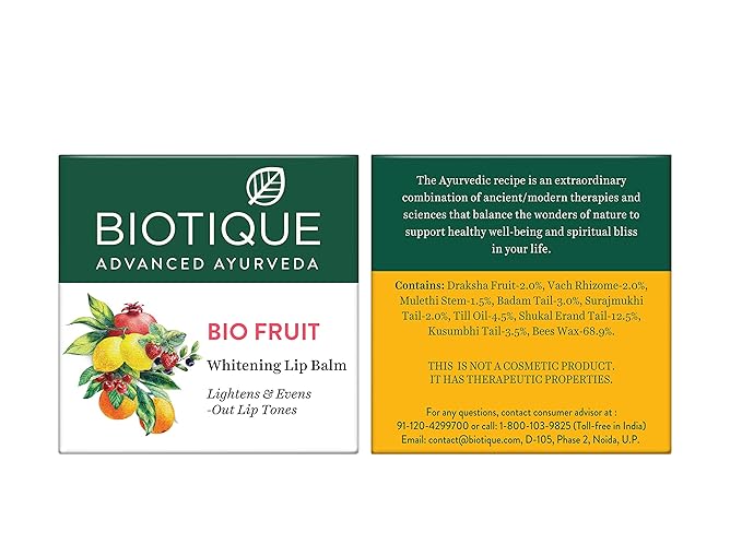 Biotique Bio Fruit Lip Balm, 12 gm
