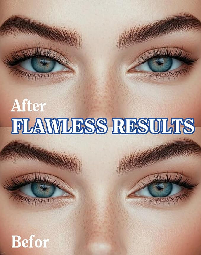 Eyelashes Natural Look Wispy Lashes Flared Strip False Eyelash Short Lash Soft False Eyelashes Fluffy Pack 7 Pairs Everyday 12MM D86
