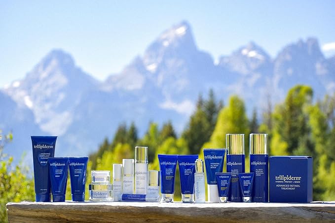 Trilipiderm Essential Body Regimen Bundle Set – 4 Simple Steps for this regimen - Start with Gentle Exfoliant Cleanser, Sun Care and Rejuvenating System that is powerful, natural and healthy hydration
