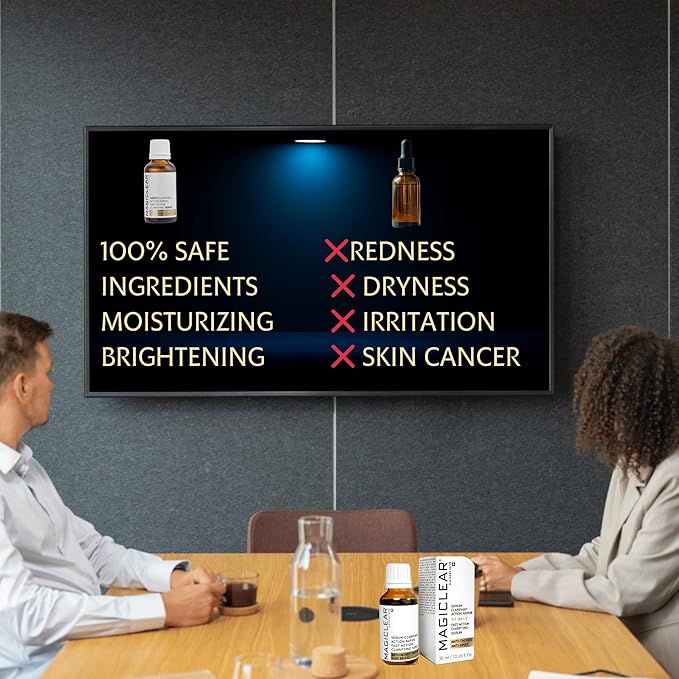 Luxury Swiss Dark Spot Remover for Face and Body Serum Gel Cream Age Sun Brown Spot Acne Freckles Corrector Melasma treatment Anti aging Skin Vitamin C + Niacinamide best organic brand Magiclear