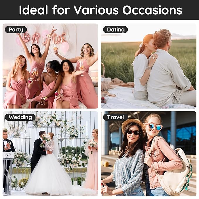 Segbeauty 10ML Refillable Perfume Bottle, 10 Packs Fine Mist Atomizer Sprayer, Empty Glass Spray Bottle Mini Portable Travel Atomizer for Toiletries, Fragrance Scent Pump Dispenser