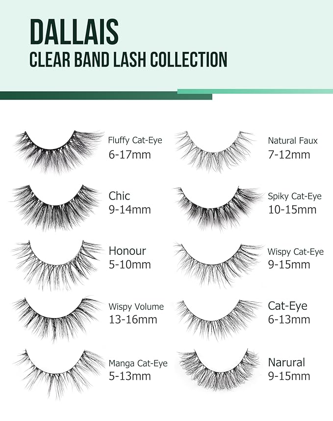 Wispy Mink Lashes Fluffy Lashes Natural Look C Curl False Eyelashes Natural Fake Lashes Wispies Eyelashes Short Eye Lashes Pack 7 Pairs