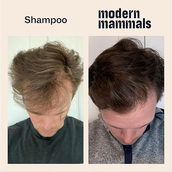 Modern Mammals Light Shampoo Bar - Minimalist Hair Care, Low Suds, Low Lather, Vegan, Sensitive Scalps, No Poo, Anti Poof, Natural Ingredients, Fragrance-Free (1 Bar + BarBag)