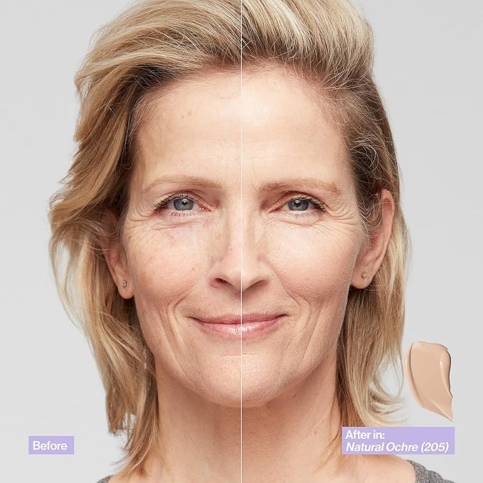 Revlon Illuminance Skin-Caring Liquid Foundation, Hyaluronic Acid, Hydrating and Nourishing Formula with Medium Coverage, 209 Buff Beige (Pack of 1)