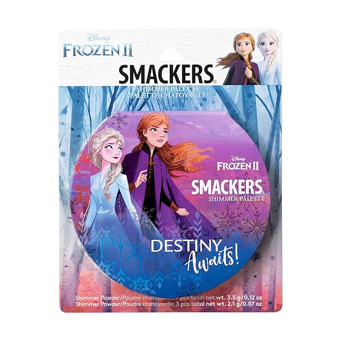 Lip Smacker Disney Frozen 2 Glitter Eyeshadow & Blush Makeup Palette, Melt For You Shimmer | Christmas Make Up Collection | Holiday Present | Gift for Girls