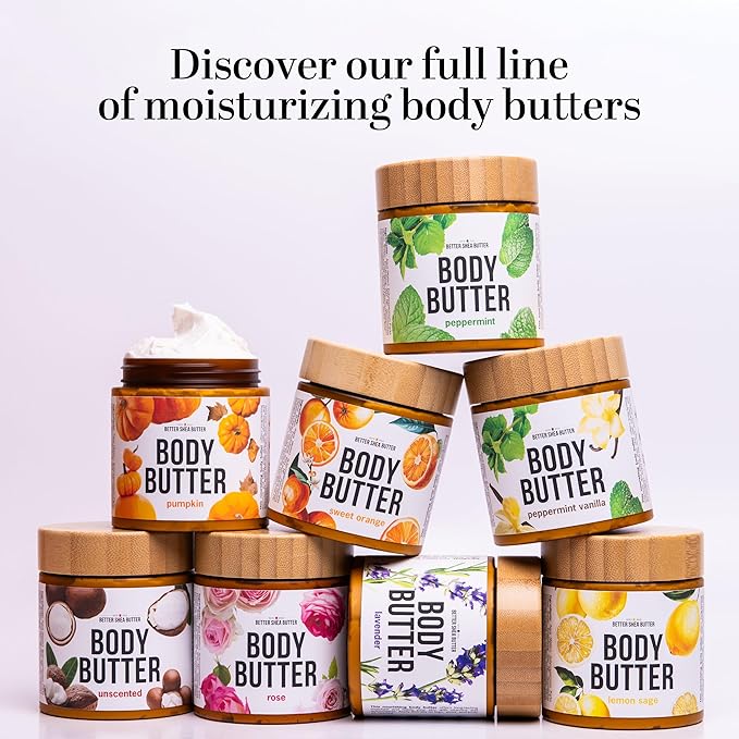 Pumpkin Body Butter with Organic Shea Butter | Pumpkin Spice Lotion for Women | Non Greasy Body Cream | Fall Body Care Favorite with Pumpkin Spice Scent