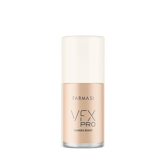 FARMASi Vfx Pro Foundation, Full Coverage Liquid Cream, Lightweight Long Lasting Coverage, Breathable Skin Moisturizer with Color True Matte Blending, Face Makeup, 1 fl. oz / 30 ml - Warm Light 04